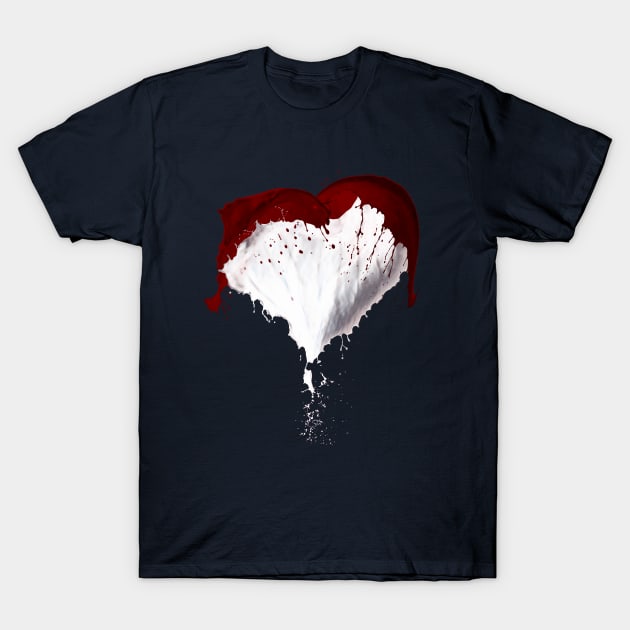 Liquid Heart T-Shirt by Destroyed-Pixel